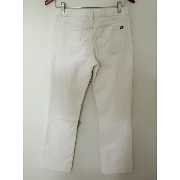 Vineyard Vines Cream Corduroy Straight Leg Soft Texture Neutral Casual Pants 2 - Picture 2 of 6